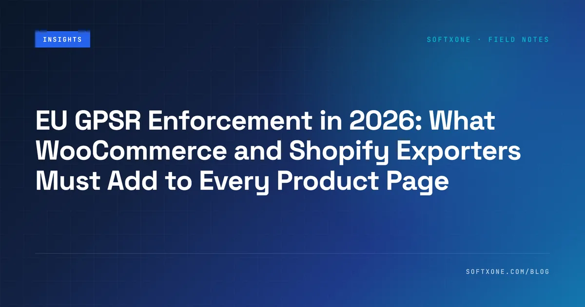 EU GPSR product page requirements for WooCommerce and Shopify sellers