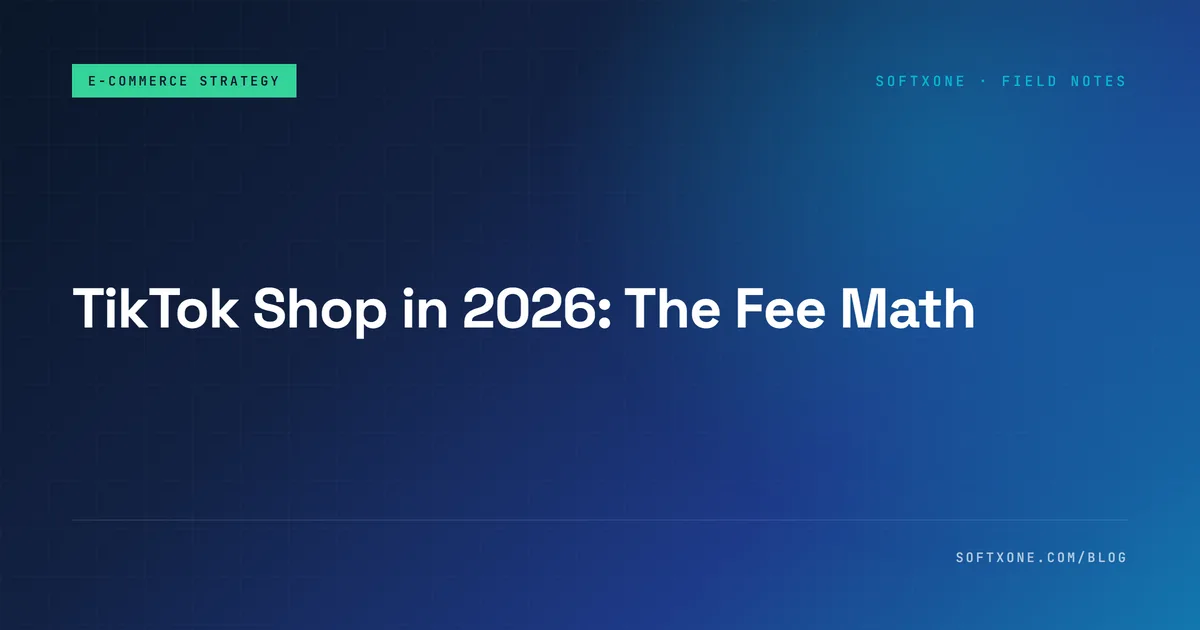 TikTok Shop 2026 fee math for WooCommerce and Shopify merchants