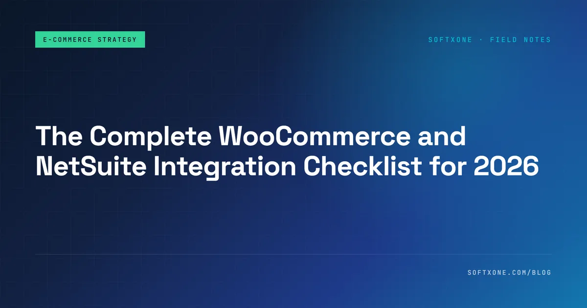 WooCommerce order lifecycle syncing to NetSuite through an idempotency-checked webhook gate