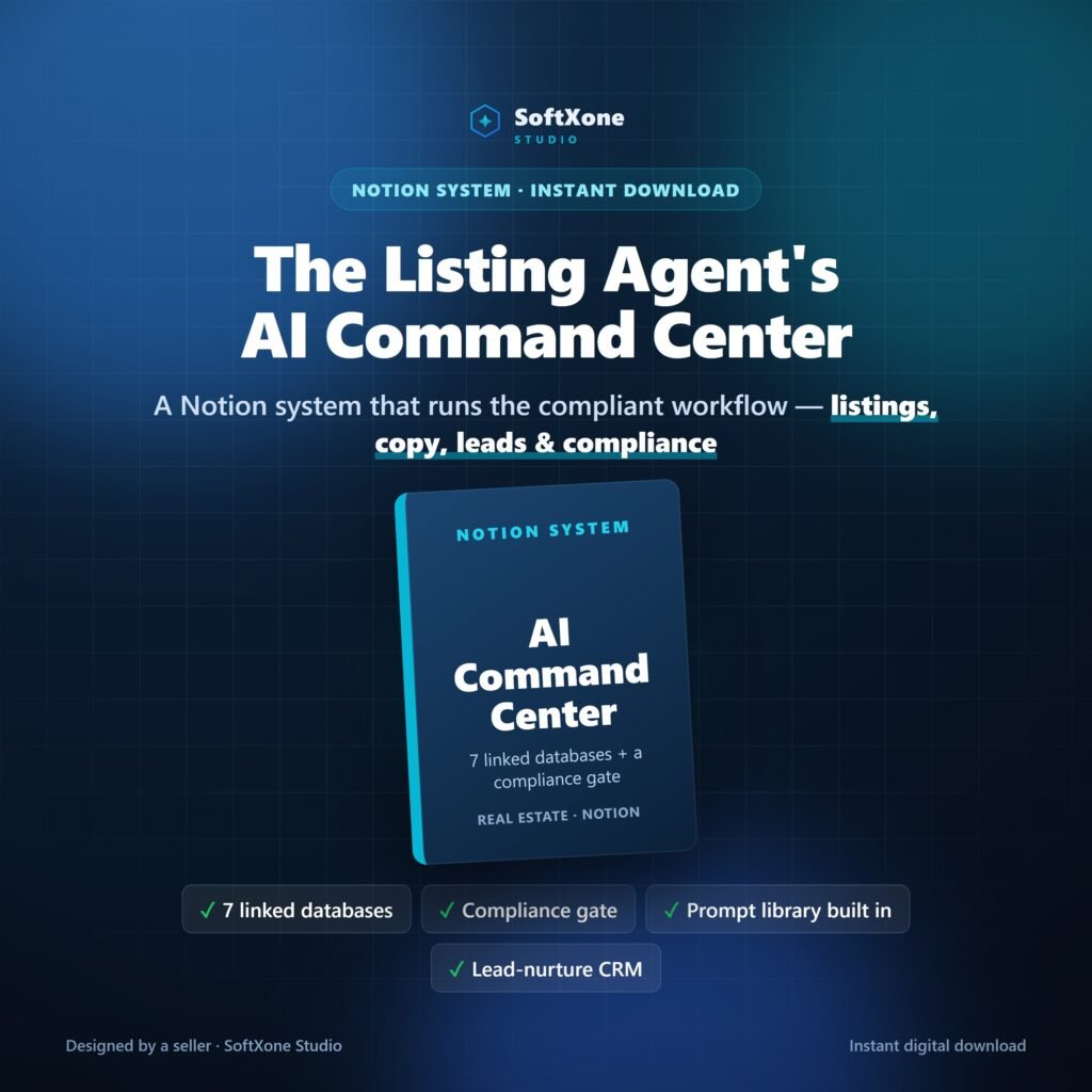 AI Listing Agent Command Center