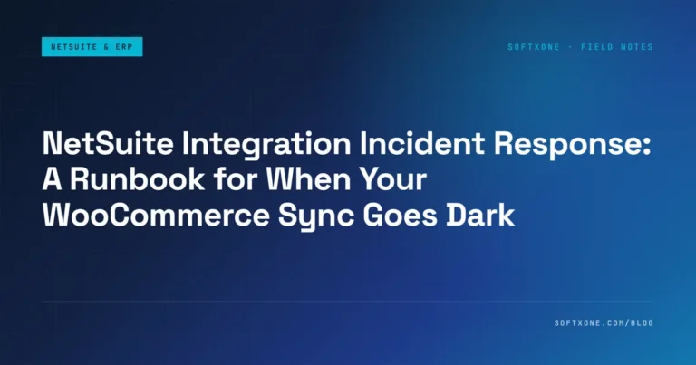 NetSuite Integration Incident Response: A Runbook for When Your WooCommerce Sync Goes Dark