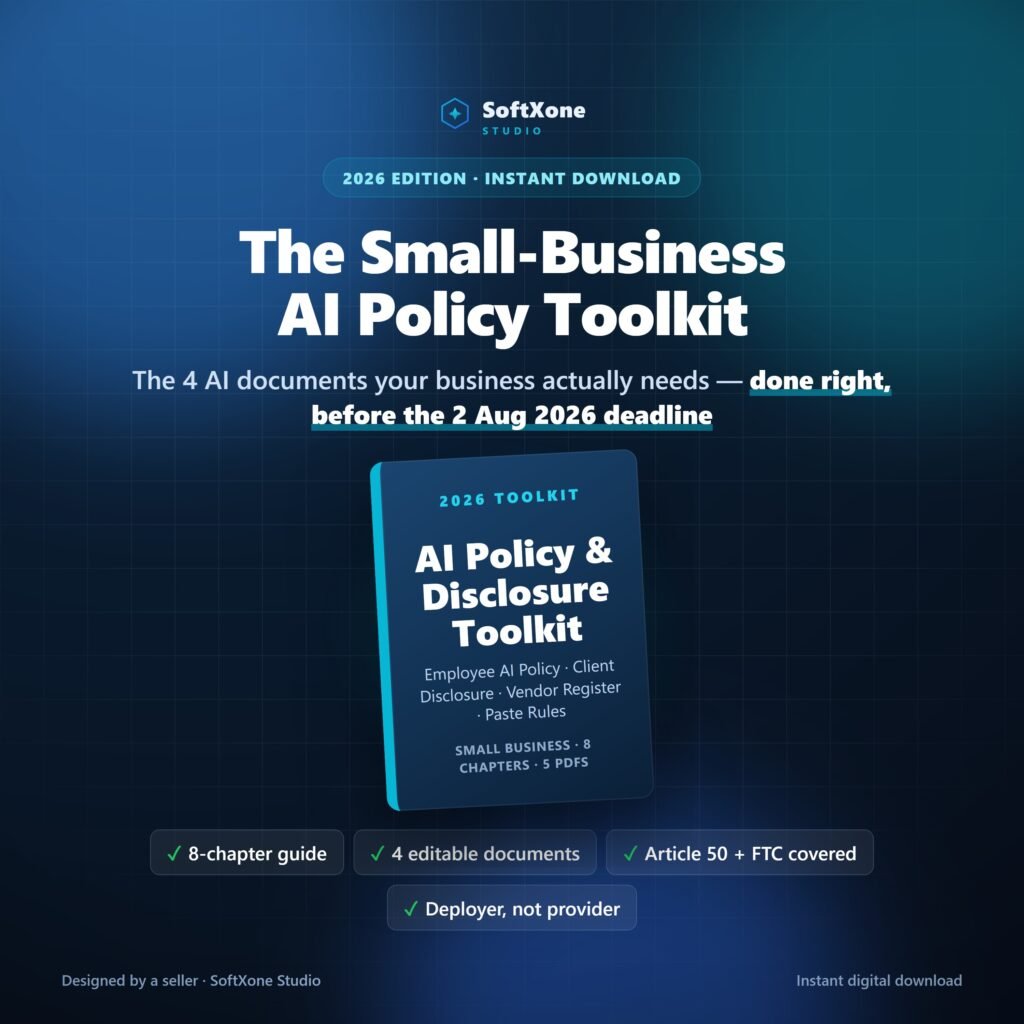 Small Business AI Policy and Disclosure Toolkit 2026